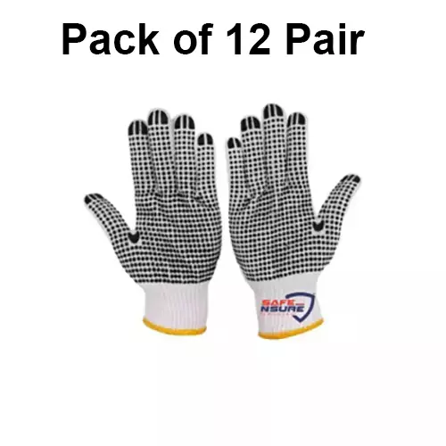safe-n-sure-cotton-knitted-dotted-gloves-254-mm-10-inch-full-fingered-single-both-side-skd-21-pack-of-12-pair