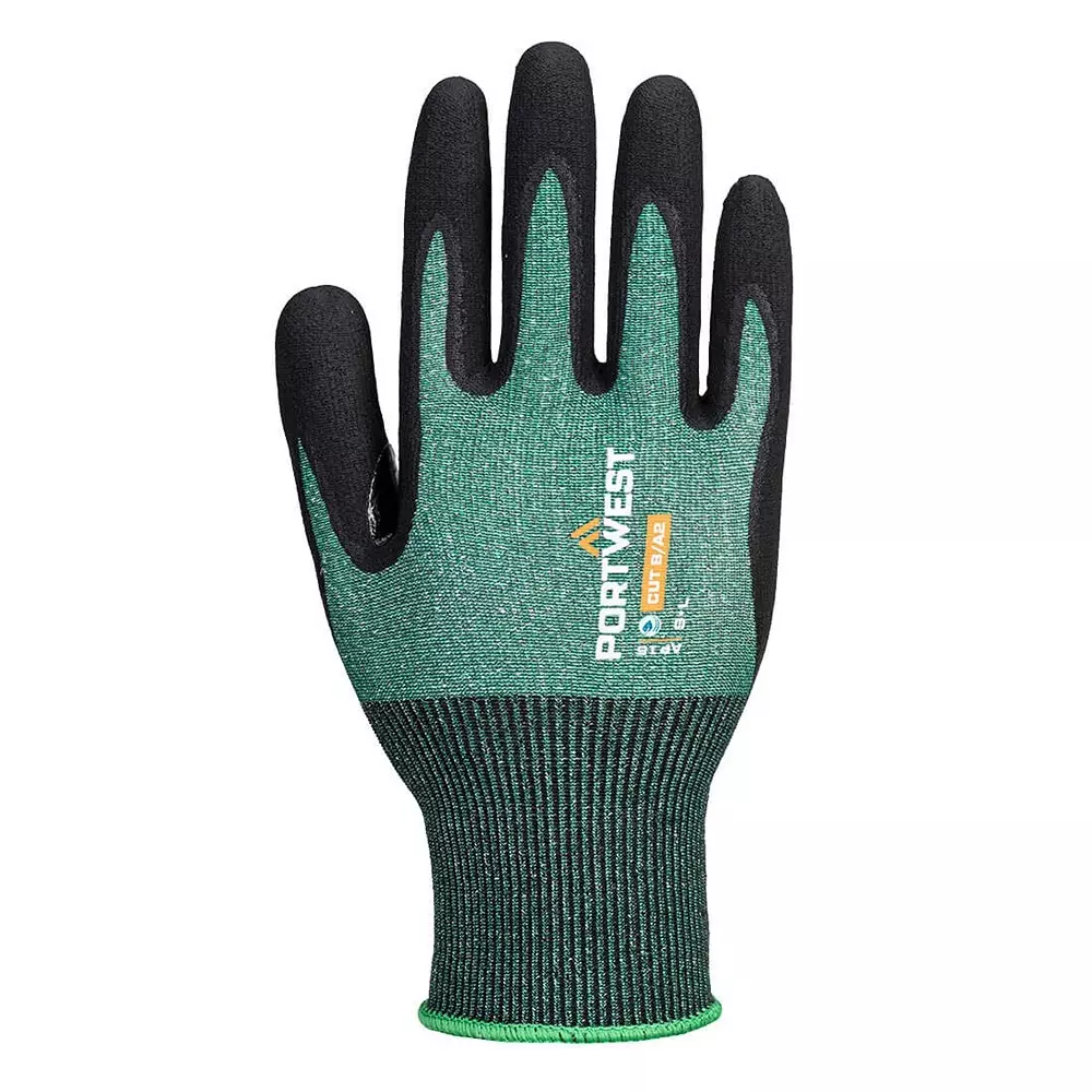 portwest-hand-gloves-green-black-xl-regular-fit-full-fingered-for-industrial-use-ap15e8rxl