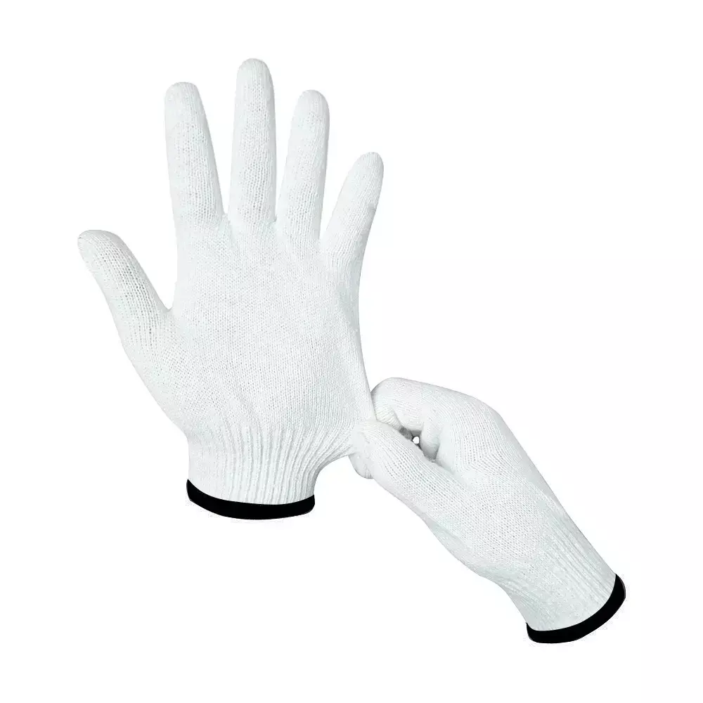 Swavind Safety Hand Gloves Lint-Free Nylon Anti Static Soft & Stretchable White Free Size (Pack of 120 Pair)