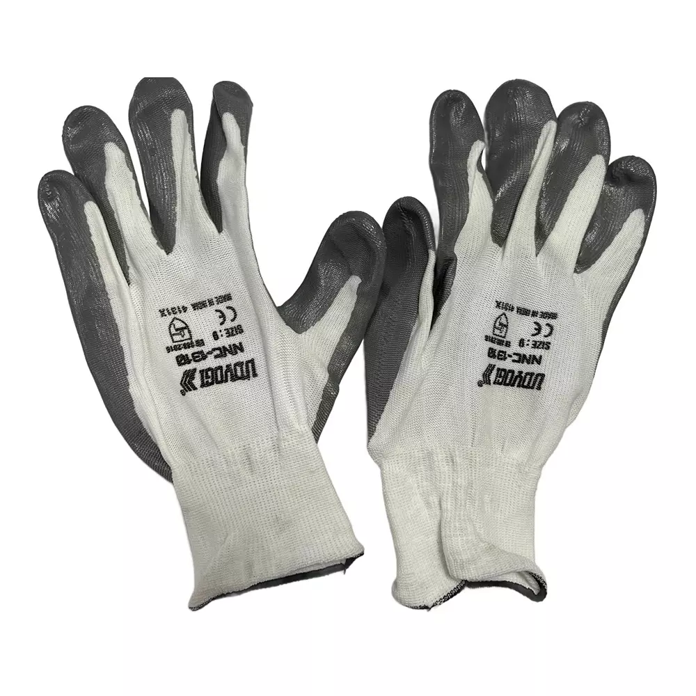 Udyogi Cut Resistant Gloves Comfortable Gloves White For Industrial And Mechanical Work, MX-CRGLV-50 (Pack of 50 Pair)