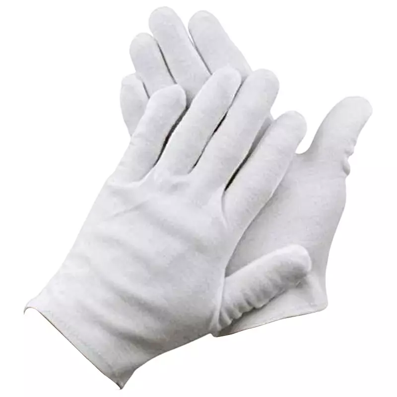 Swavind Safety Hand Gloves Lint-Free Nylon Anti Static Soft & Stretchable Prevents Fiber Shedding White Free Size (Pack of 600 Pair)