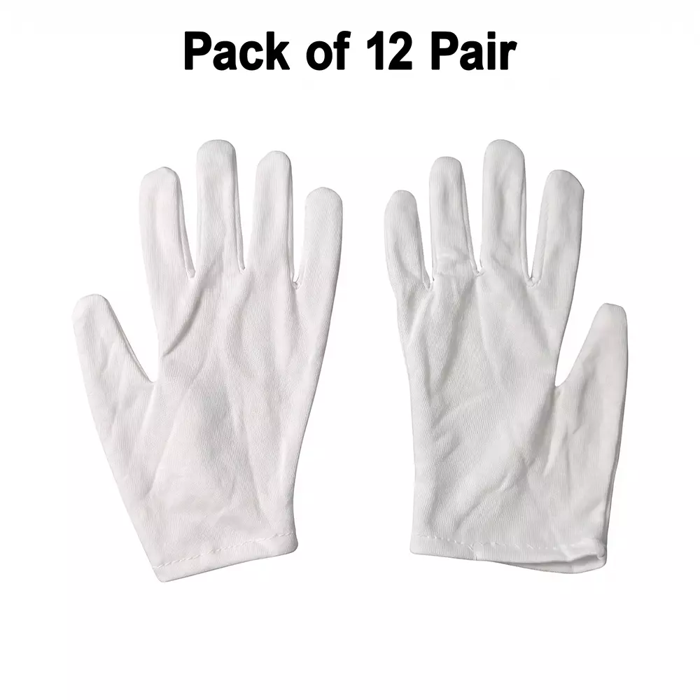 generic-12-inch-size-plain-white-stretchable-nylon-hand-gloves-for-industrial-usage
