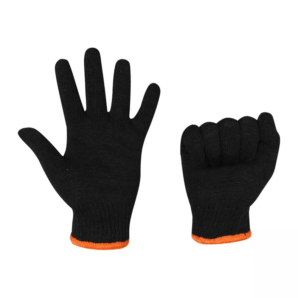 Swavind Safety Hand Gloves Lint-Free Nylon Anti Static Soft & Stretchable Black Free Size (Pack of 120 Pair)