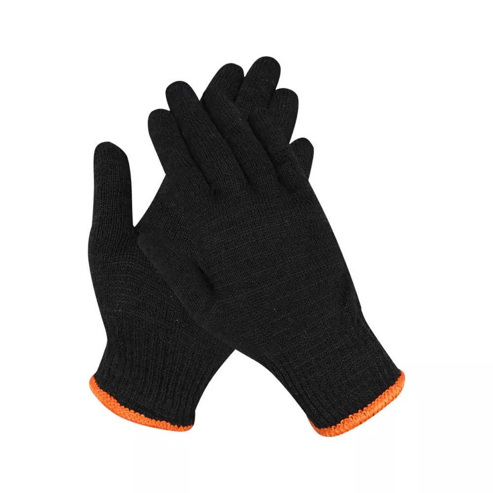 Swavind Safety Hand Gloves Lint-Free Nylon Anti Static Soft & Stretchable Black Free Size (Pack of 120 Pair)