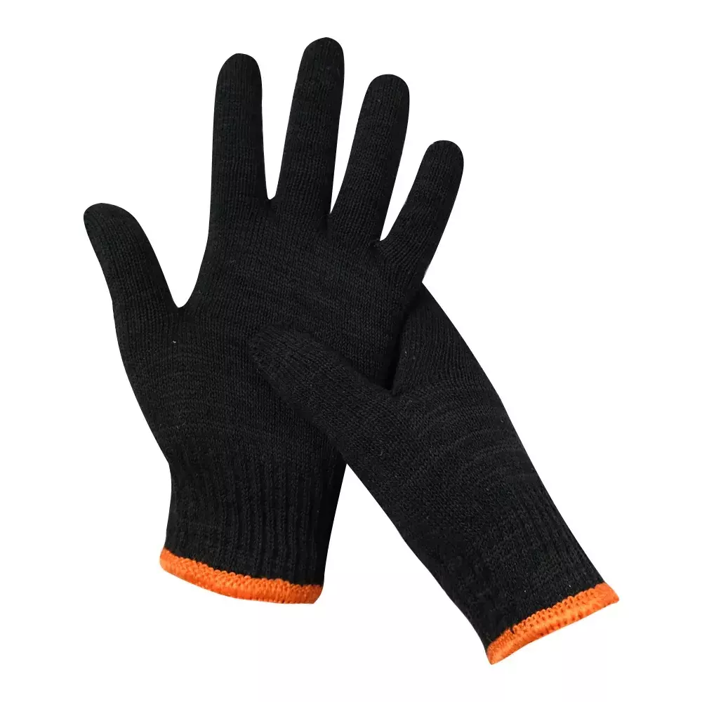 Swavind Safety Hand Gloves Lint-Free Nylon Anti Static Soft & Stretchable Black Free Size (Pack of 120 Pair)
