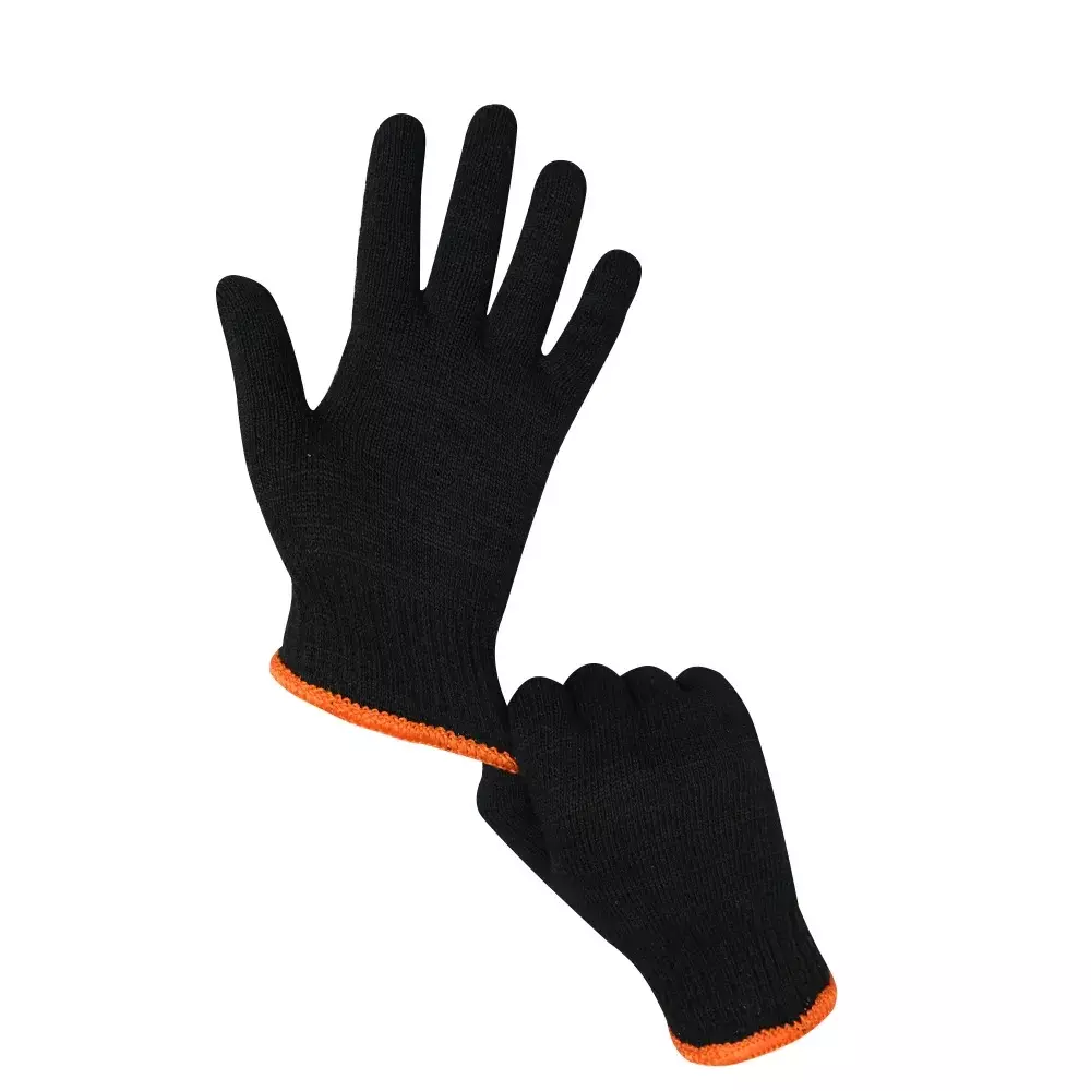 Swavind Safety Hand Gloves Lint-Free Nylon Anti Static Soft & Stretchable Black Free Size (Pack of 600 Pair)
