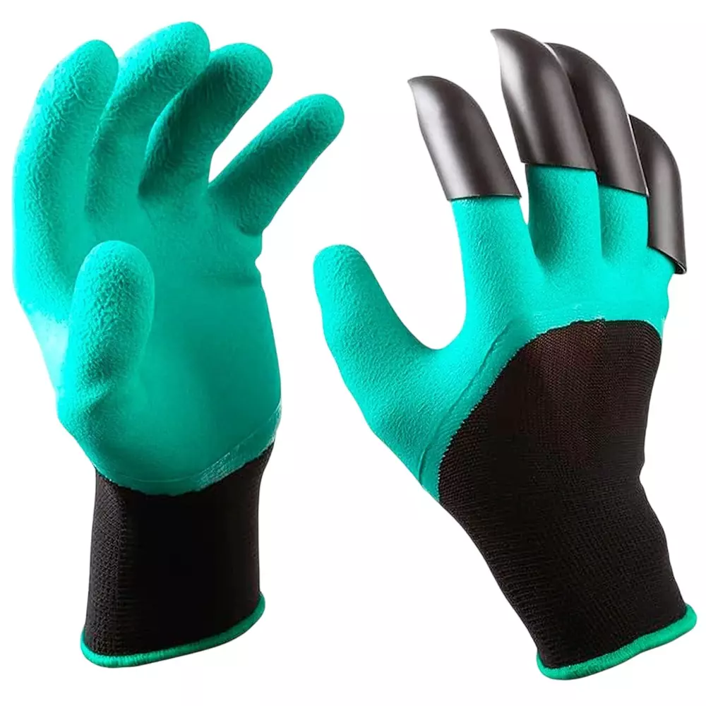Swavind Safety Hand Gloves Strong Flexible Fabric Puncture Resistant Green & Black Free Size (Pack of 600 Pair)