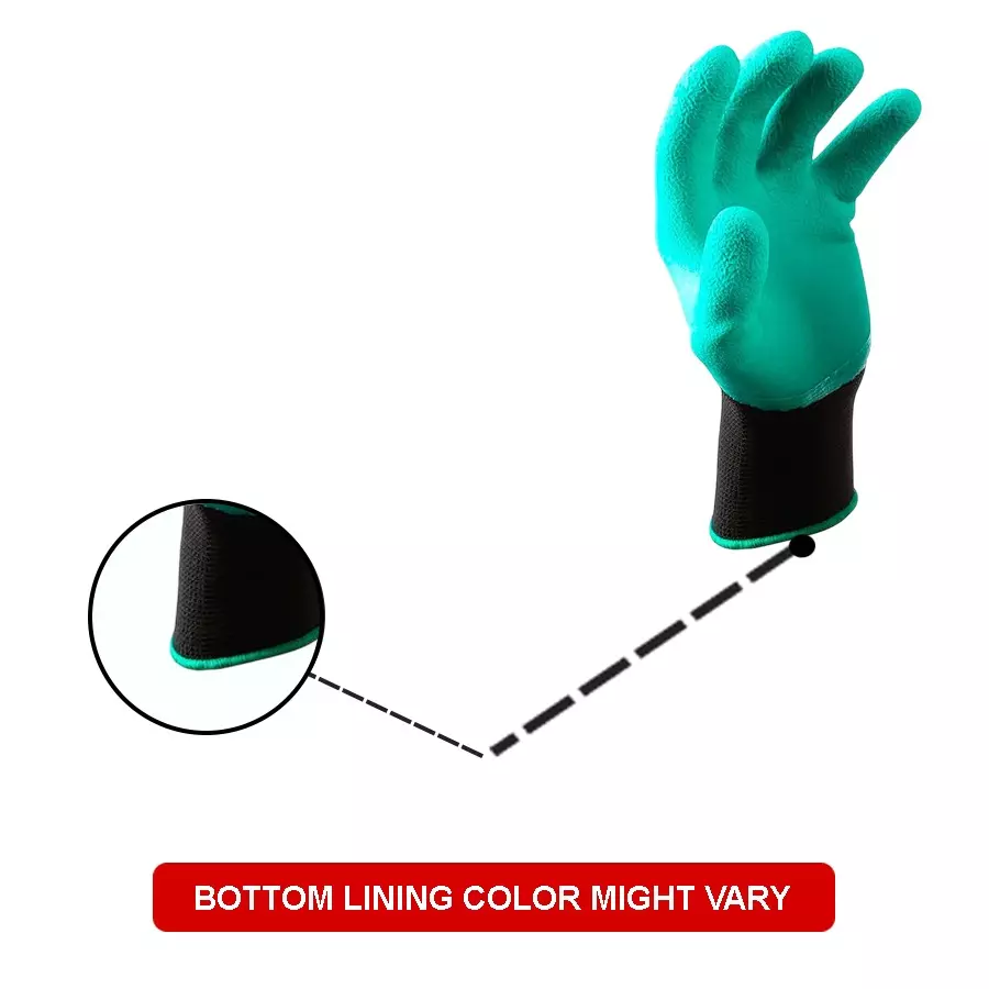 Swavind Safety Hand Gloves Strong Flexible Fabric Puncture Resistant Green & Black Free Size (Pack of 120 Pair)
