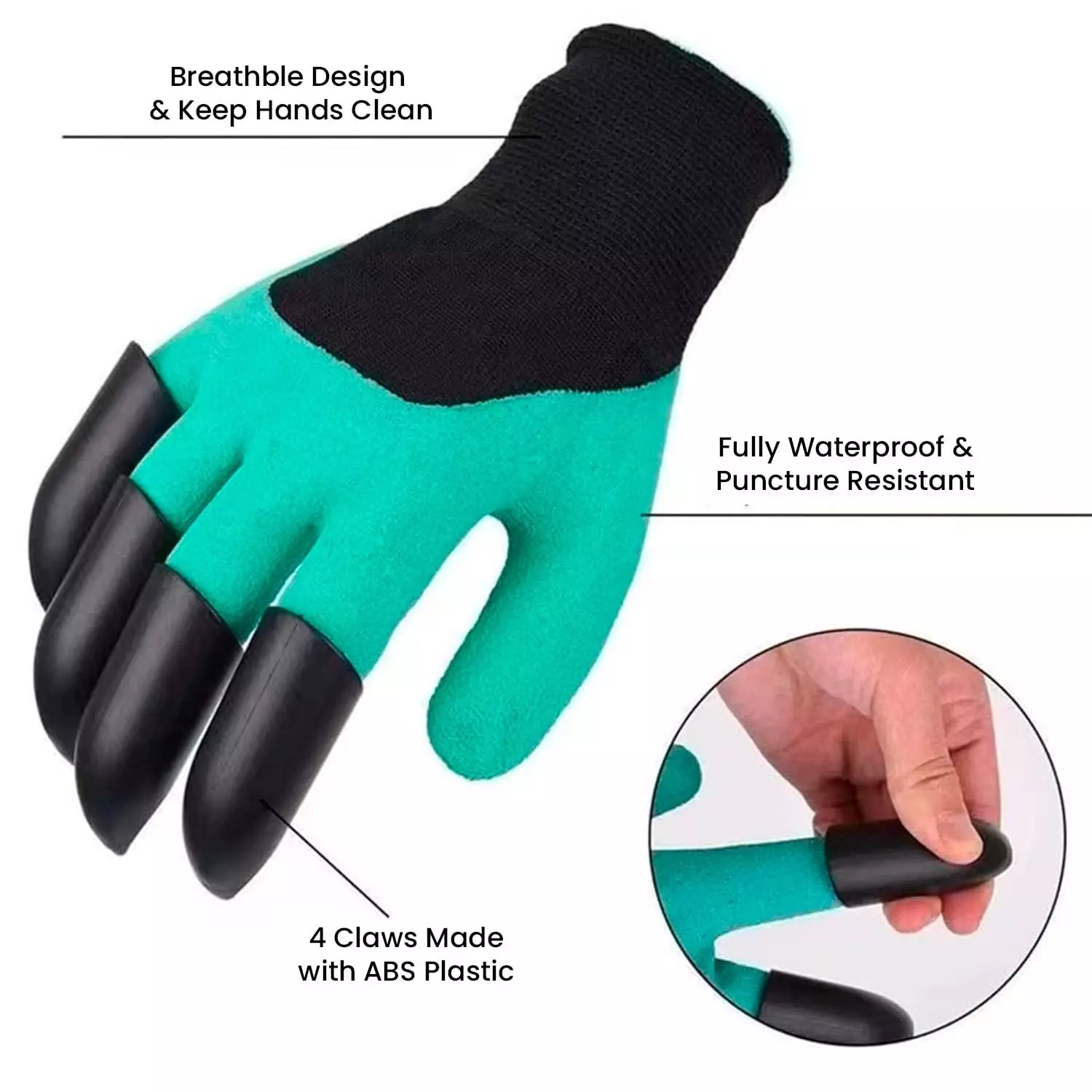 Swavind Safety Hand Gloves Strong Flexible Fabric Puncture Resistant Green & Black Free Size (Pack of 120 Pair)