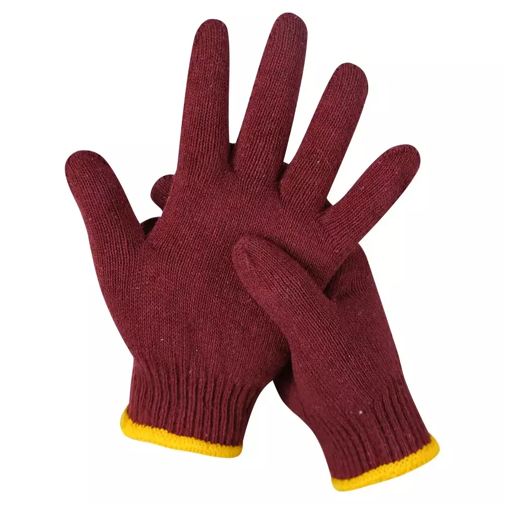 Swavind Safety Hand Gloves Lint-Free Nylon Anti Static Soft & Stretchable Wine Free Size (Pack of 120 Pair)