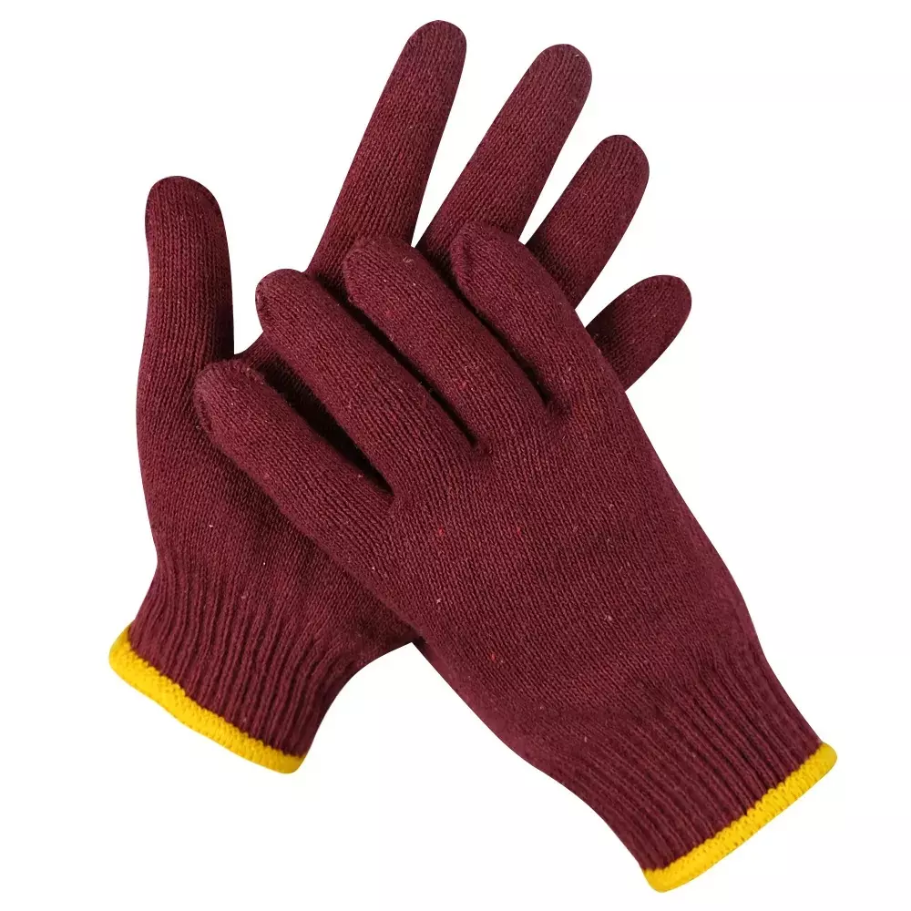 Swavind Safety Hand Gloves Lint-Free Nylon Anti Static Soft & Stretchable Wine Free Size (Pack of 120 Pair)