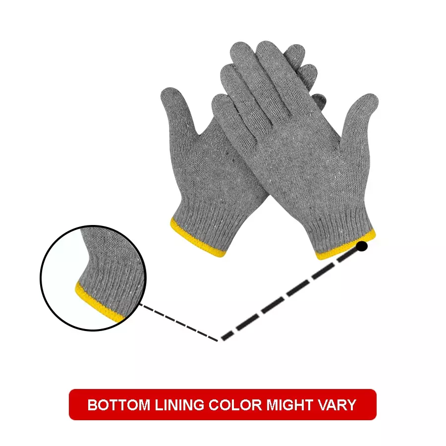 Swavind Safety Hand Gloves Lint-Free Nylon Anti Static Soft & Stretchable Grey Free Size (Pack of 600 Pair)