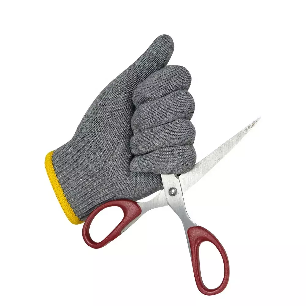 Swavind Safety Hand Gloves Lint-Free Nylon Anti Static Soft & Stretchable Grey Free Size (Pack of 600 Pair)