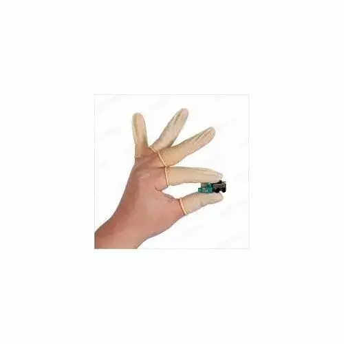 GLOBALSS Finger Cots Rubber BLACK Medium for Personal & Professional Use (Pack of 1000)