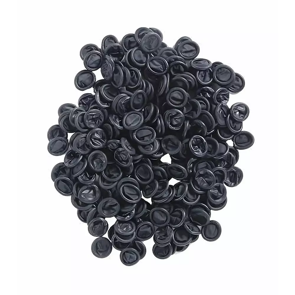 GLOBALSS Finger Cots Rubber BLACK Medium for Personal & Professional Use (Pack of 1000)