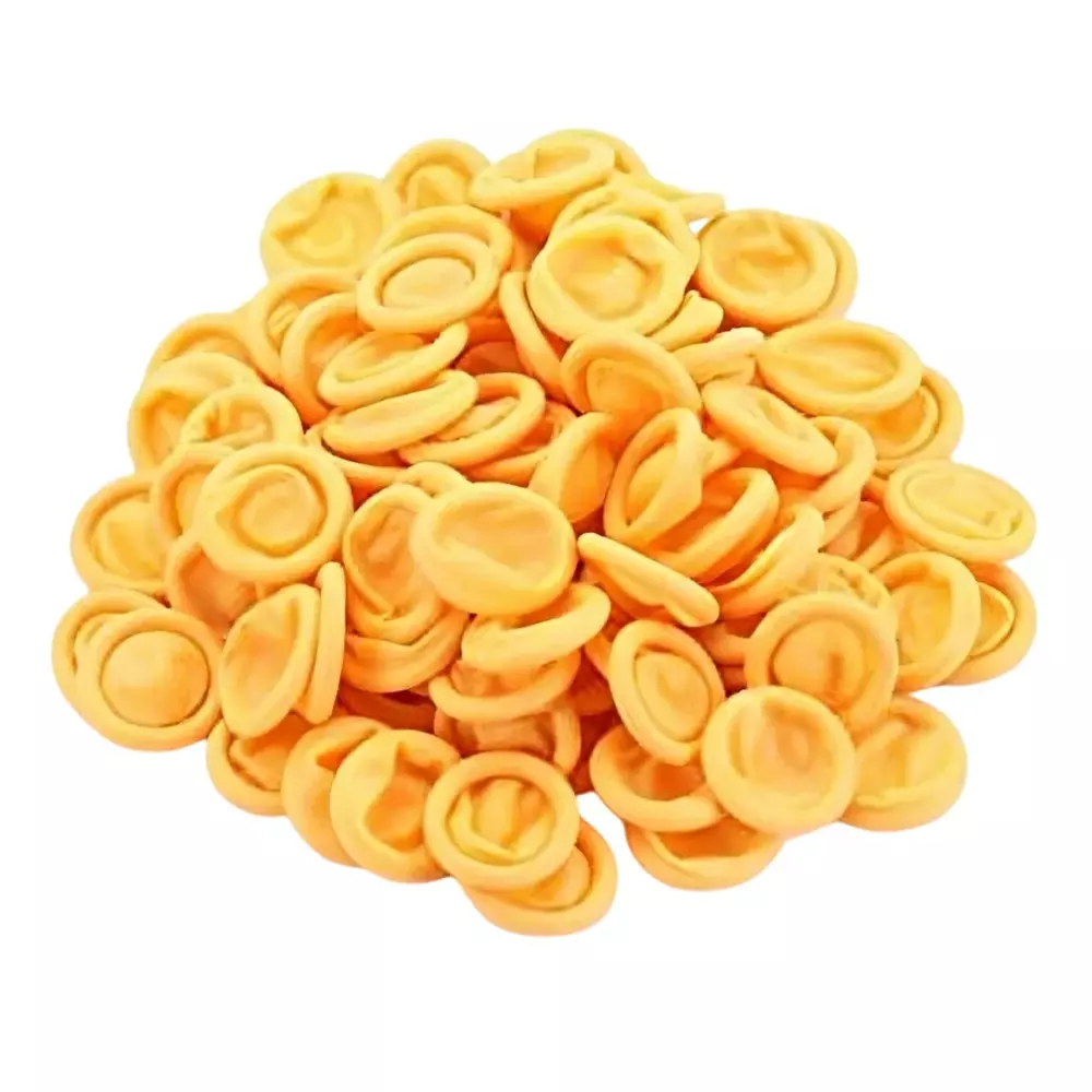 GLOBALSS ESD Finger Cot Rubber Yellow for Personal & Professional Use (Pack of 1000)