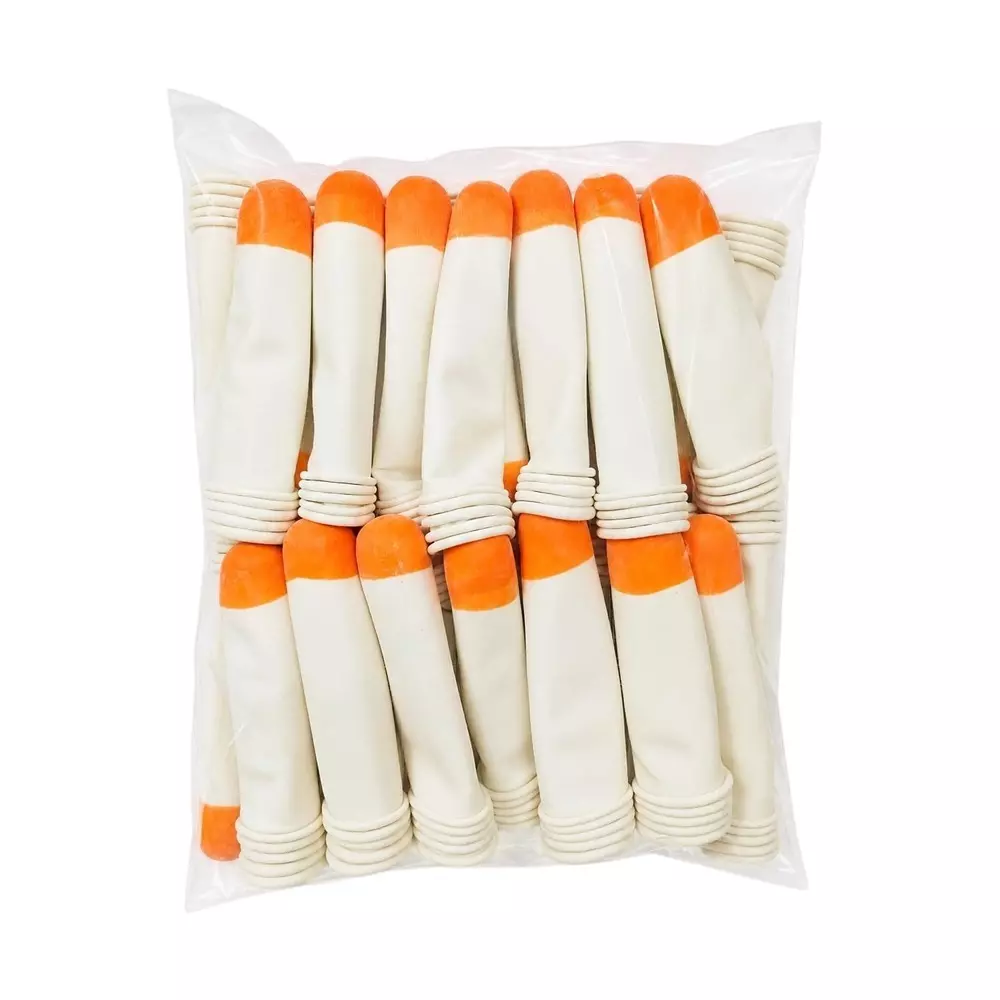 GENERIC Finger Cots White & Orange Latex Medium Size for Industrial, Laboratory And Electronic Use, (Pack of 140 Pcs)