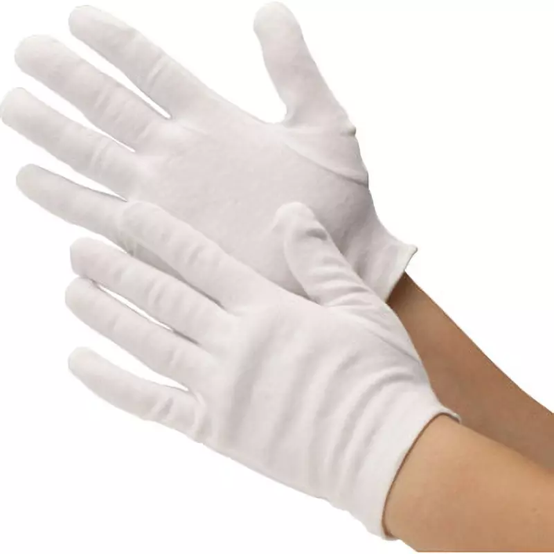MonotaRO Working Gloves, for Quality Management, Thick, Cotton Smooth, No Gasset, MR003/S (Pcka of 12 Pair)