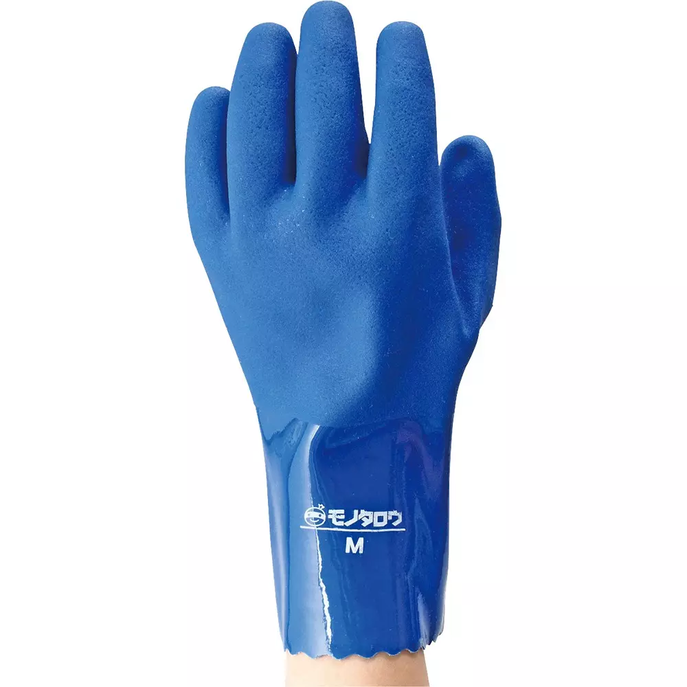 MonotaRO Oil Resistant Gloves + Left Hand Only Blue 1.4±0.1 mm Thickness, 46788427 (Pack of 2 Pcs)