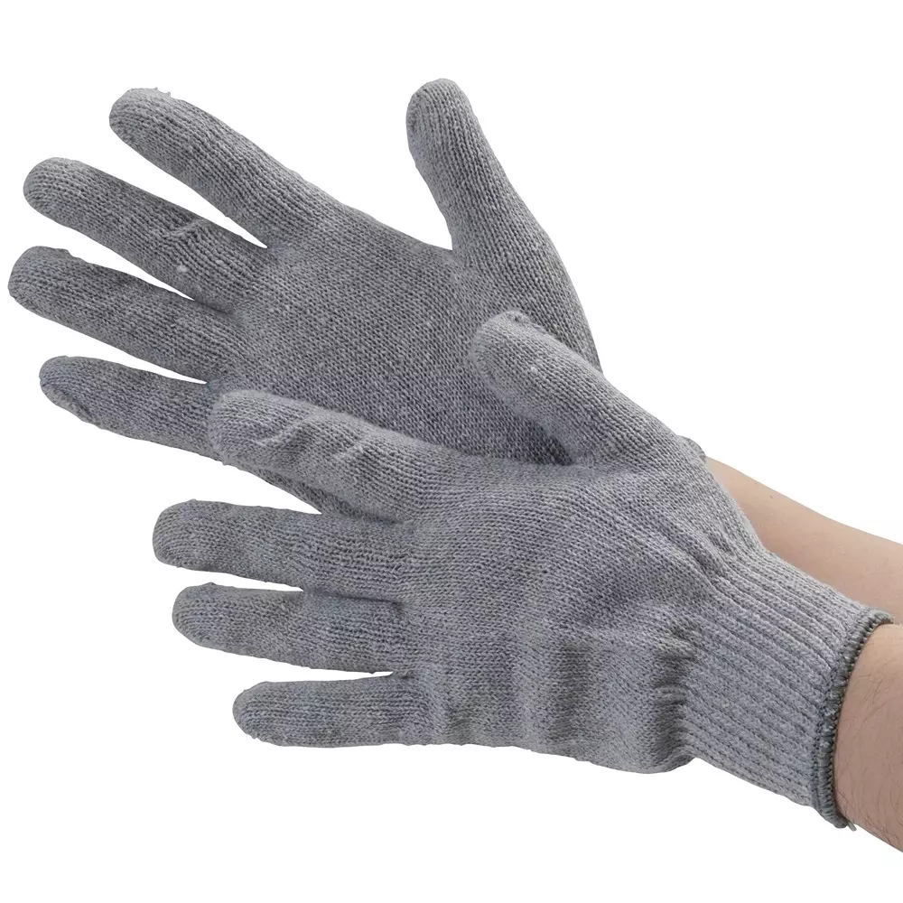 MonotaRO Japan'S Best Cotton Work Gloves 10 Gauge Gray (Gray) Free Size, 31565607 (Pack of 240 Pair)