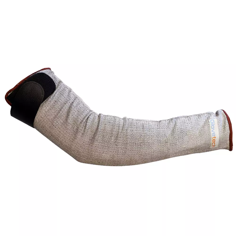 Glovetech Flexible Fit Cut Resistant Safety Sleeve Gray, MG 015, Pack of 75 (Size: Medium - Large)