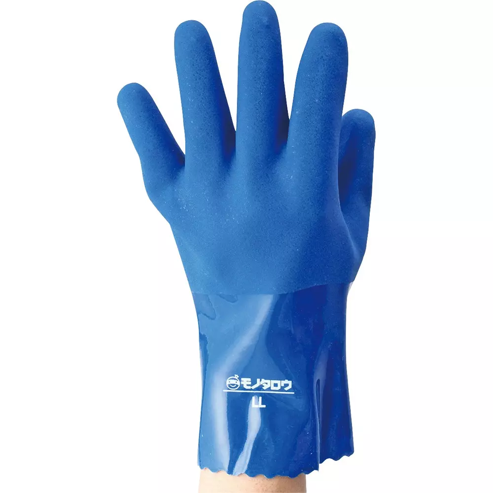 MonotaRO Oil Resistant Gloves + Left Hand Only Blue 1.4±0.1 mm Thickness, 46788445 (Pack of 2 Pcs)