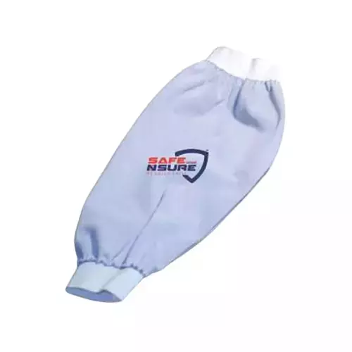 Safe N Sure Protective Arm Sleeve 508 mm (20 inch) Length Leather 190 mm (7.5 inch) Width Blue, SAS 12 (Pack of 12 Pair)