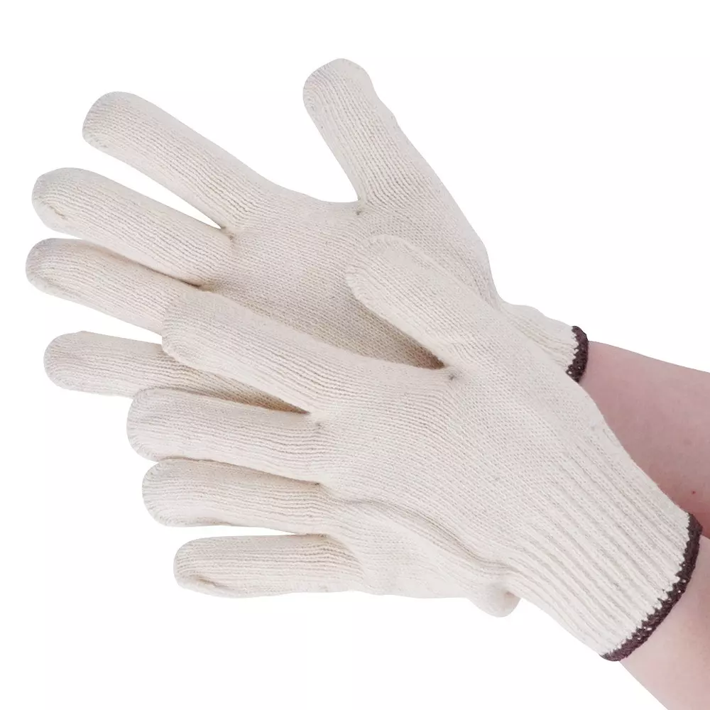 MonotaRO Pure Cotton Work Gloves 10 Gauge Thin Free Size, 5327114 (12 Pair)
