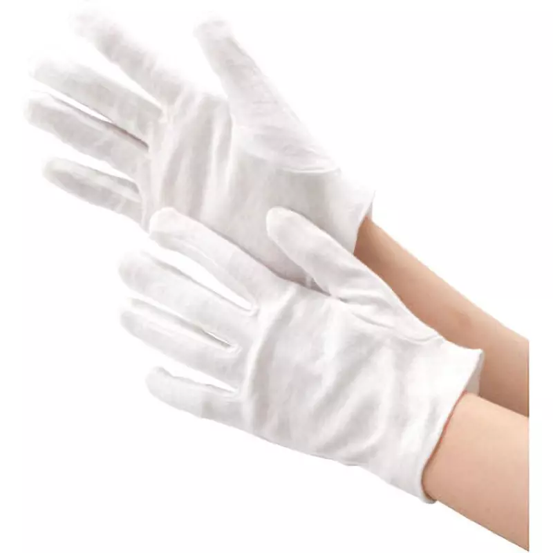 MonotaRO Work Gloves for Quality Control, Cotton Smooth (With Gusset), MR001/S (Pack of 12 Pair)
