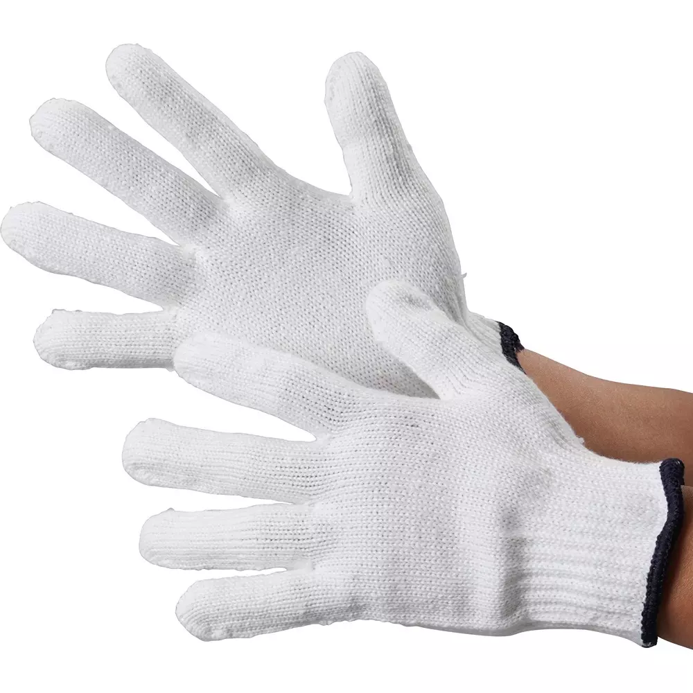 MonotaRO Shino Work Gloves 8 Gauge White Free (L) Size, 26753836 (12 Pair)