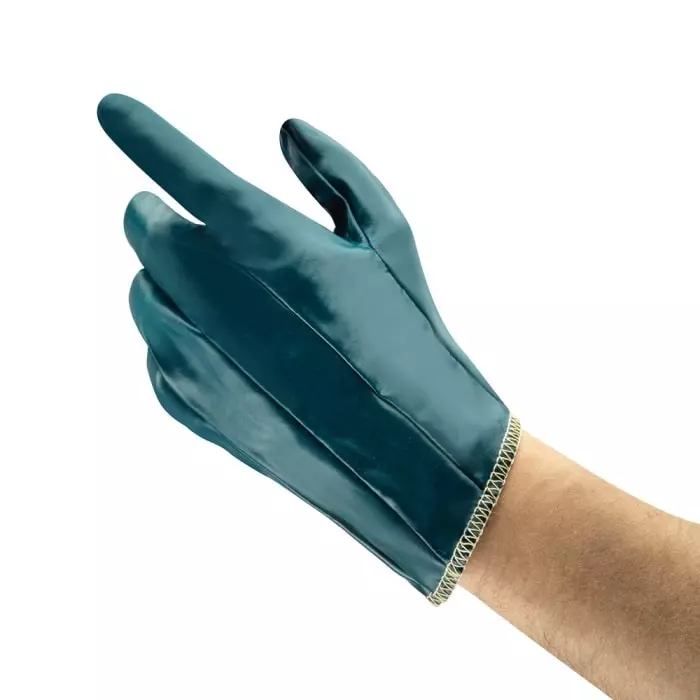 Ansell Blue Cotton Nitrile Coating Work Gloves, Hynit 32-105