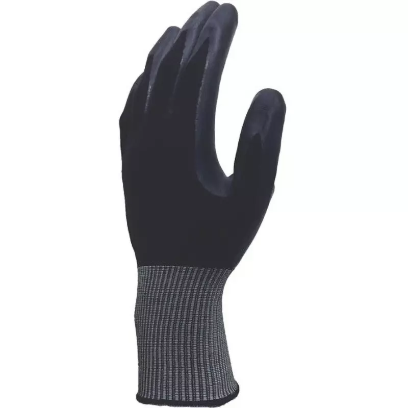 MIDORI Nitrile Disposable Gloves Black L Size 18.0 cm Palm Circumference, FT-3335-1P L
