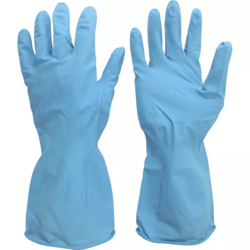 MIDORI Nitrile Disposable Gloves Blue L Size 23.2 cm Palm Circumference, VERTE-270-L