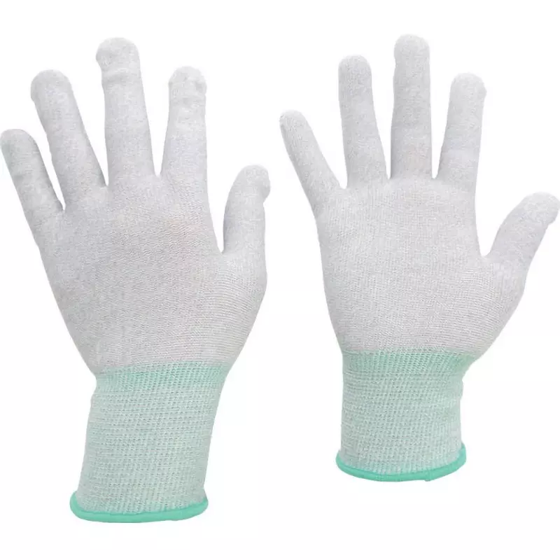 MIDORI Static Dissipative Gloves Gray M Size 17.0 cm Palm Circumference, MCG602N-M (Pack of 10 Pair)