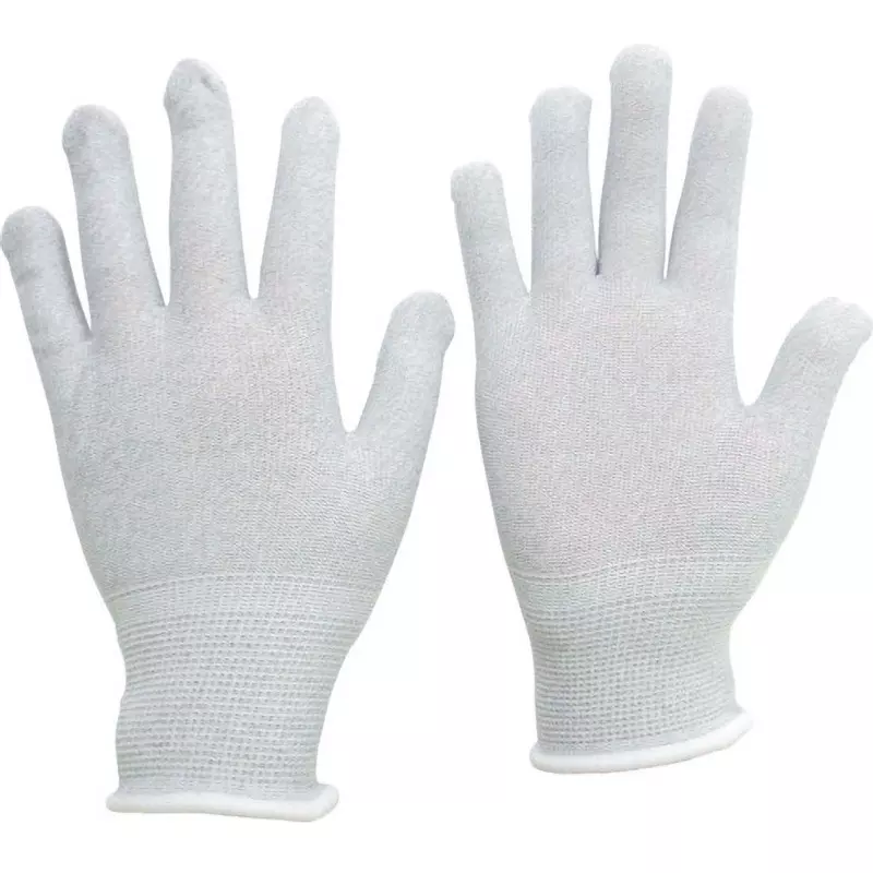 MIDORI Static Dissipative Gloves Gray S Size 16.0 cm Palm Circumference, MCG602N-S (Pack of 10 Pair)