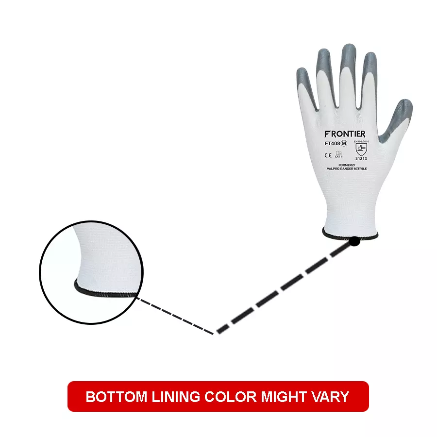 frontier-safety-hand-gloves-with-elasticated-wrist-nitrile-m-size-white-grey-excellent-grip-pack-of-120-pair-ft408