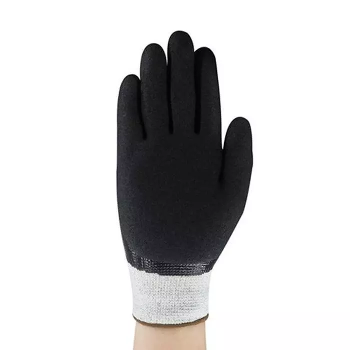 Ansell Edge 48-929 Black Glass Fibre Polyethylene Abrasion & Cut Resistant Work Gloves Size 9 Nitrile, 48929090