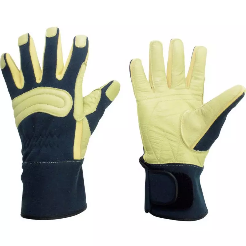 MIDORI Fire Gloves Navy L Size 21.6 cm Palm Circumference 8.3 cm Middle Finger Length, MK-FM-2-NV-L