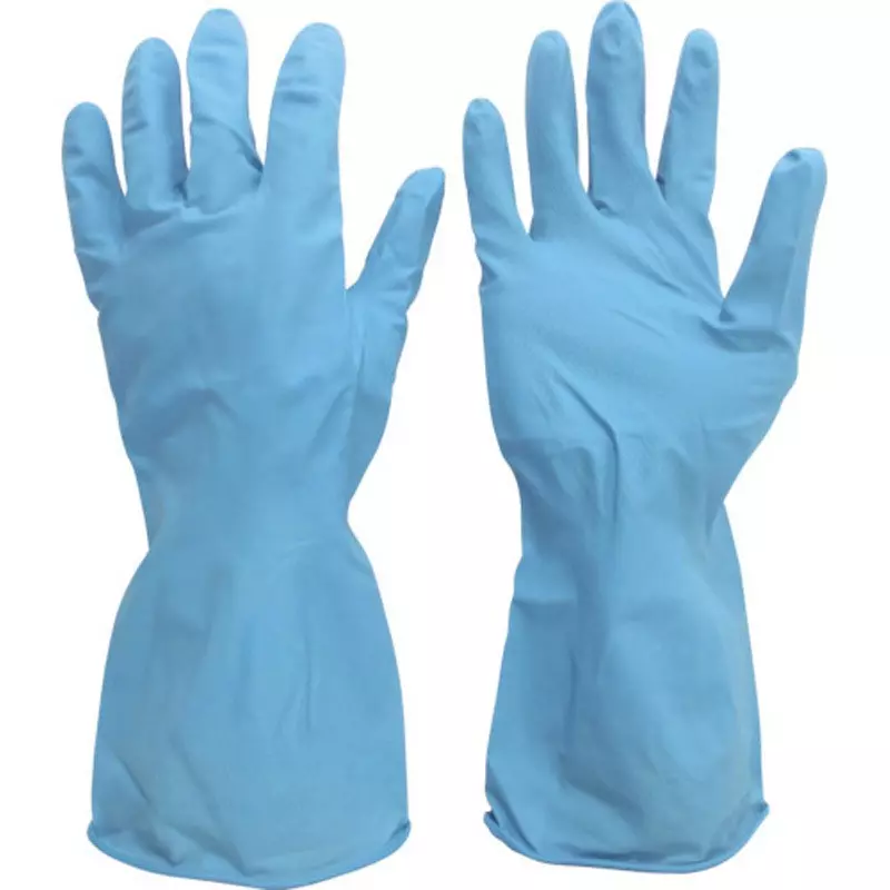 MIDORI Nitrile Disposable Gloves Blue M Size 21.2 cm Palm Circumference, VERTE-270-M