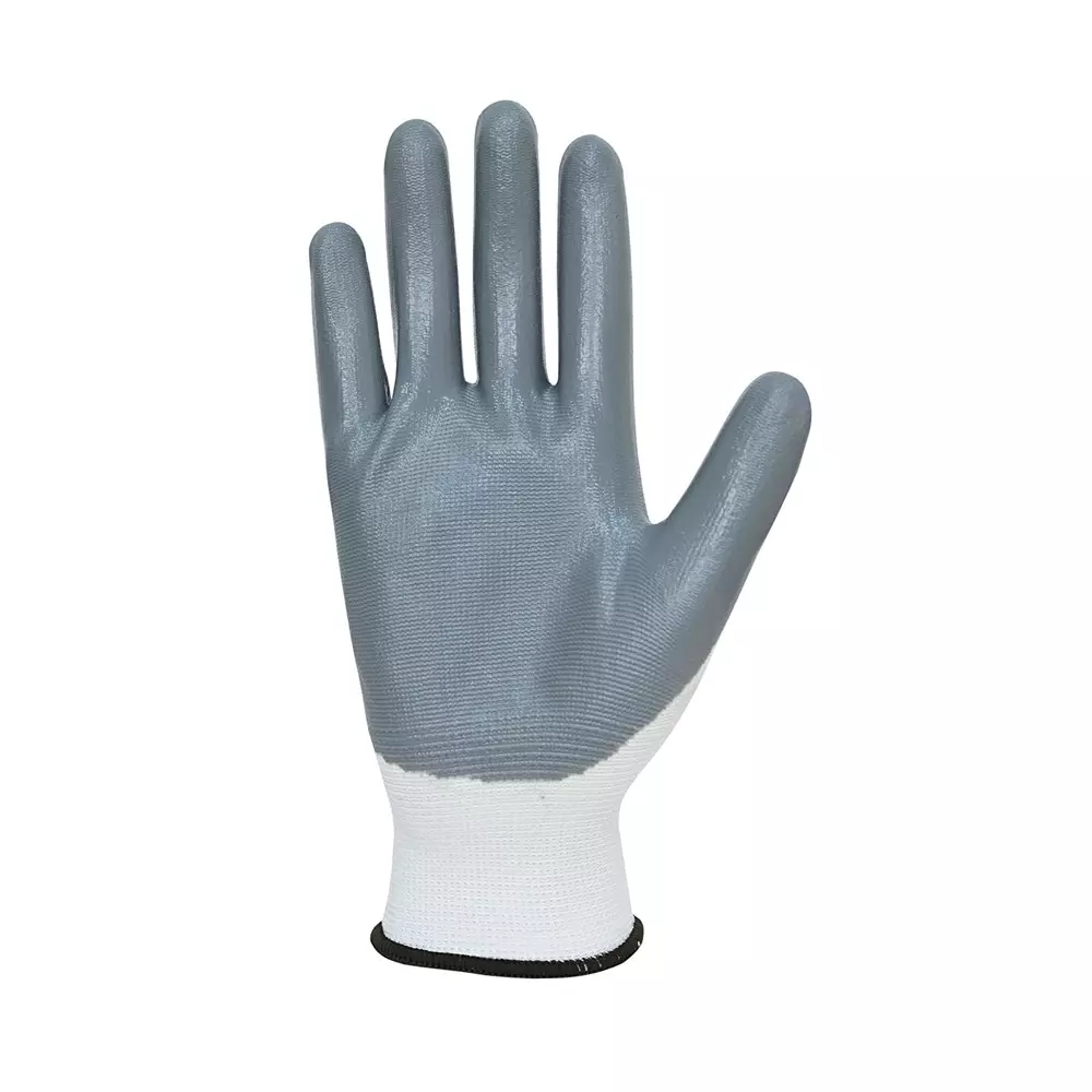 frontier-safety-hand-gloves-with-elasticated-wrist-nitrile-m-size-white-grey-excellent-grip-pack-of-60-pair-ft408