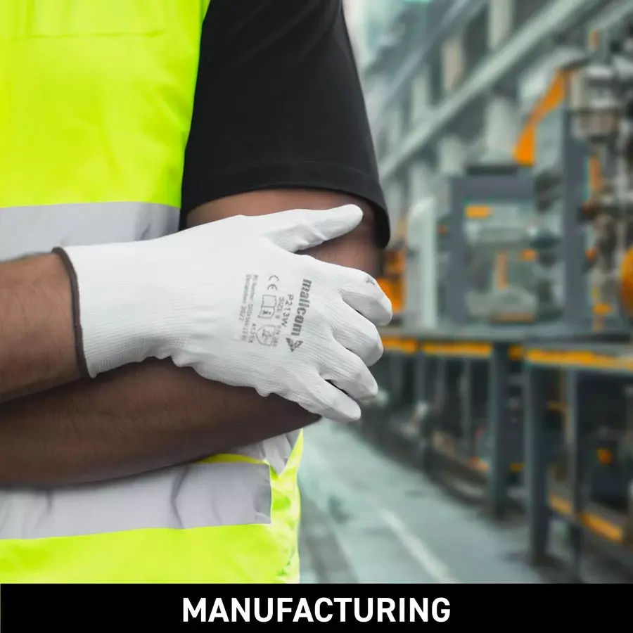 mallcom-pu-coated-safety-gloves-grey-xl-size-with-13-gauge-seamless-lightweight-grip-p213w-pack-of-12-pcs