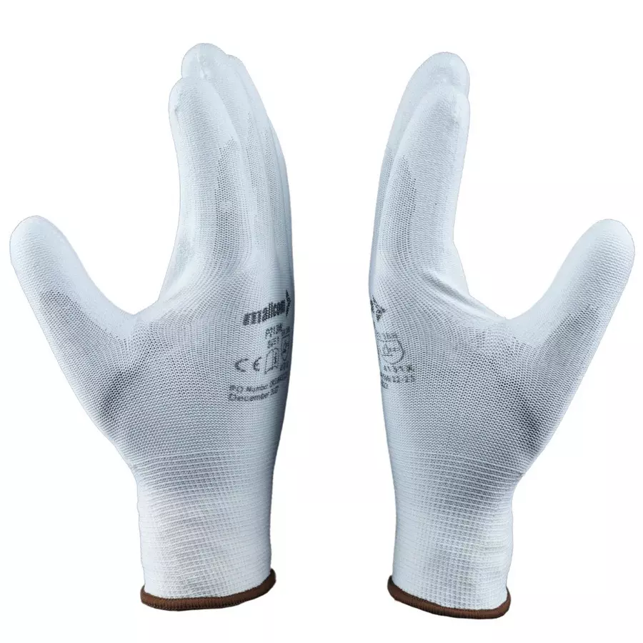 mallcom-pu-coated-safety-gloves-grey-xl-size-with-13-gauge-seamless-lightweight-grip-p213w-pack-of-12-pcs