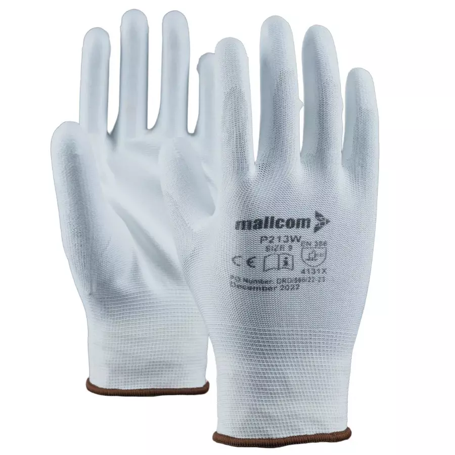 mallcom-pu-coated-safety-gloves-grey-xl-size-with-13-gauge-seamless-lightweight-grip-p213w-pack-of-12-pcs