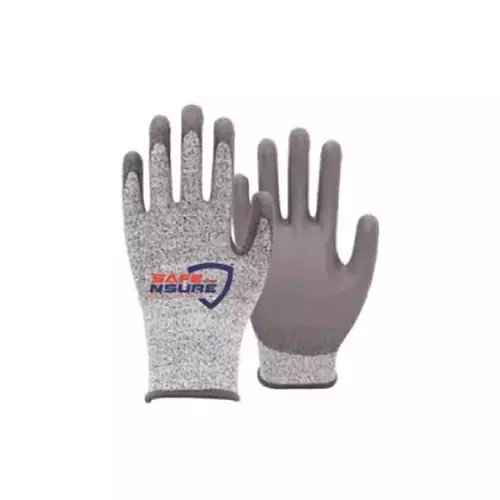 Safe N Sure Nitrile Coated Cut Resistant Seamless Knitted Gloves 13 Gauge Polyester Shell 254 mm (10 inch), SSPU430C