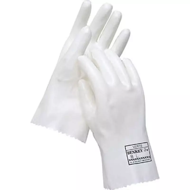 MIDORI Chemical Resistant Gloves M Size Table: Polyurethane, Back: Cotton knit sewing, BENKEYNO3BM