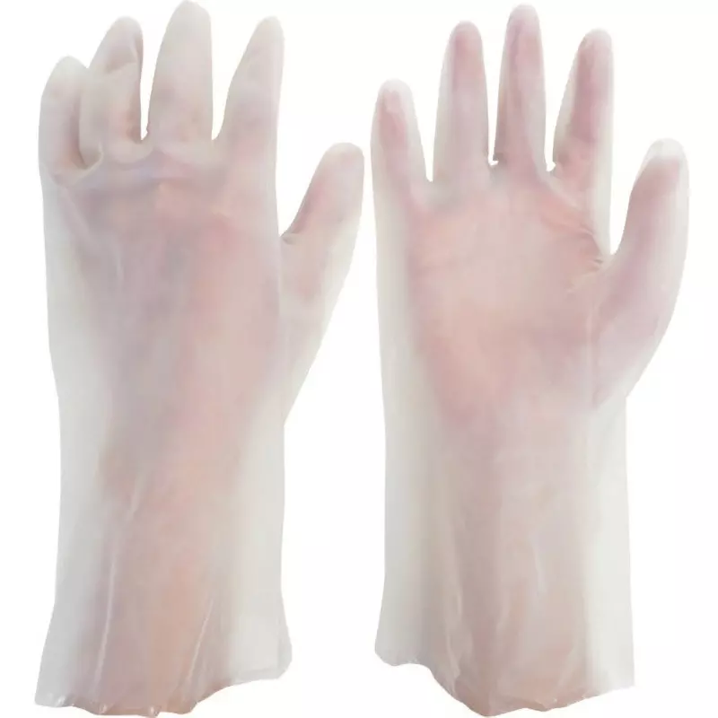 MIDORI Chemical Resistant Gloves L Size Natural Rubber, BENKEY-H-20-L (Pack of 5 Pair)