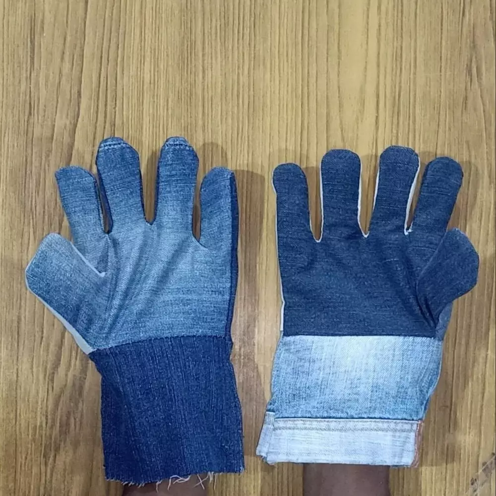 Swavind Safety Hand Gloves Asbestos Fiber Flame-Resistant 41 cm (16 inch) Length Free Size