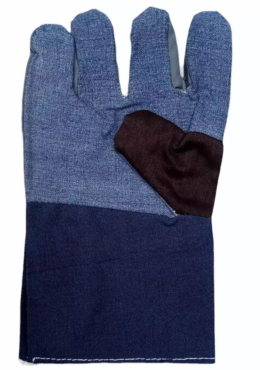 Swavind Safety Hand Gloves Asbestos Fiber Flame-Resistant 41 cm (16 inch) Length Free Size