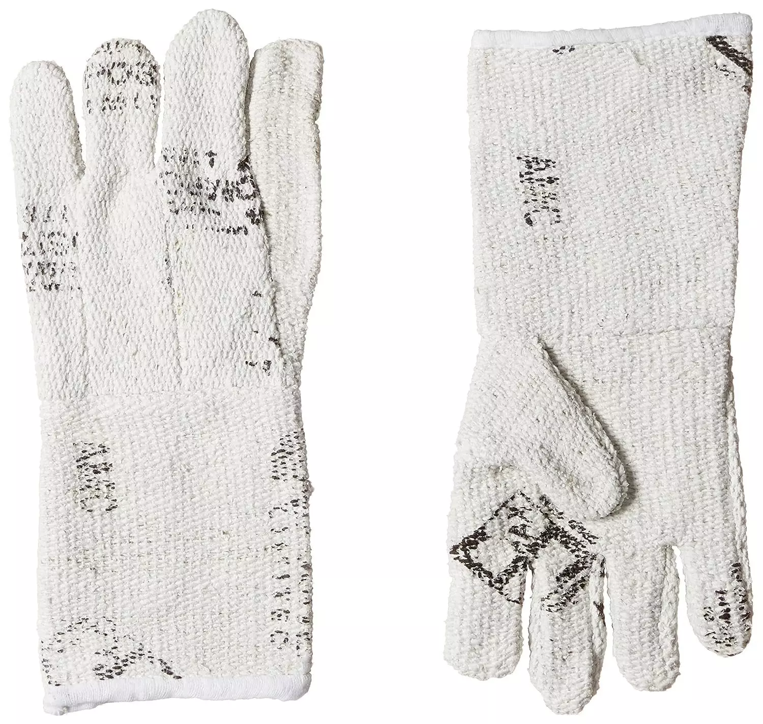 Swavind Safety Hand Gloves Asbestos Fiber Flame-Resistant 25 cm (10 inch) Length Free Size (Pack of 120 Pair)
