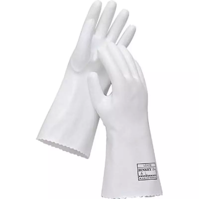 MIDORI Chemical Resistant Gloves M Size Table: Polyurethane, Back: Cotton knit sewing, BENKEYNO3AM